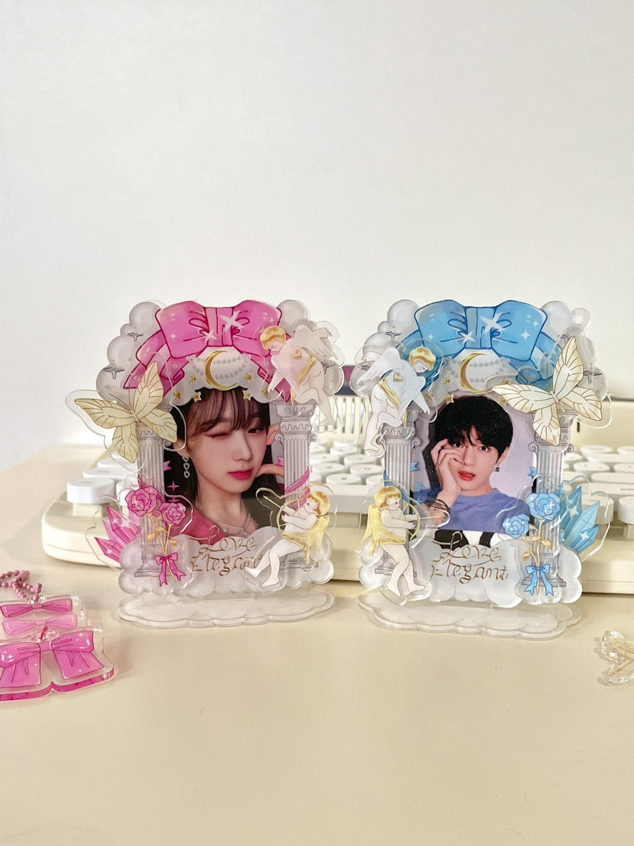 Original Angel Cupid Instant Camera Frame Star Chasing 3-inch Photo Love Bean Mini Card Desktop Display Stand DIY Sticker
