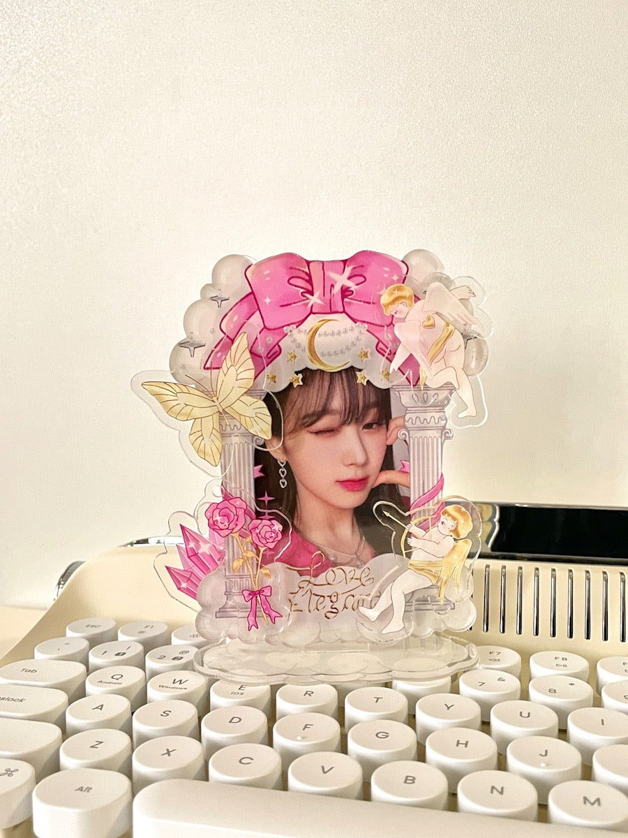 Original Angel Cupid Instant Camera Frame Star Chasing 3-inch Photo Love Bean Mini Card Desktop Display Stand DIY Sticker