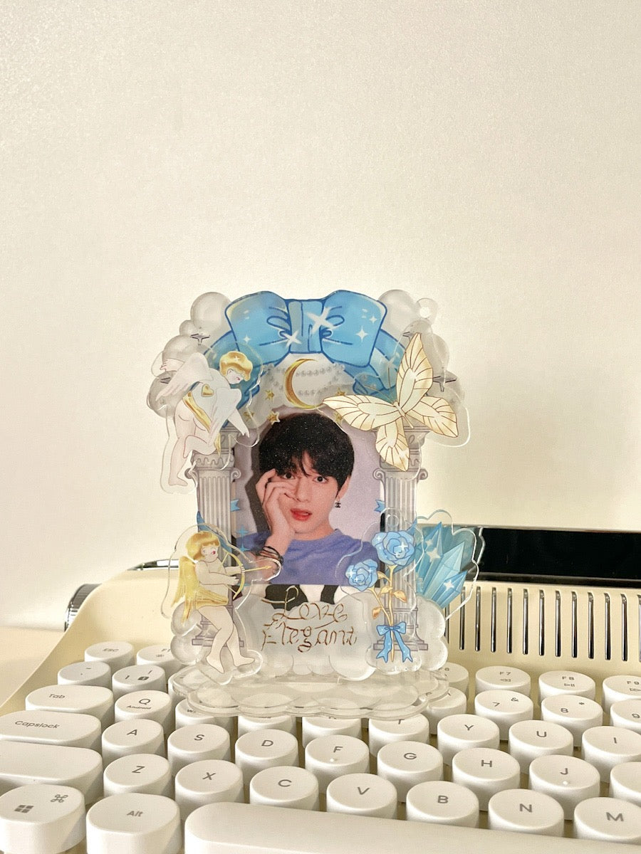 Original Angel Cupid Instant Camera Frame Star Chasing 3-inch Photo Love Bean Mini Card Desktop Display Stand DIY Sticker