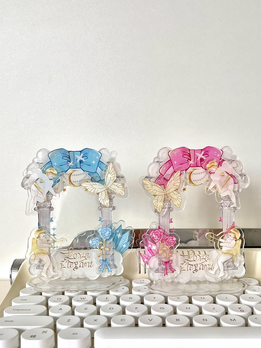 Original Angel Cupid Instant Camera Frame Star Chasing 3-inch Photo Love Bean Mini Card Desktop Display Stand DIY Sticker