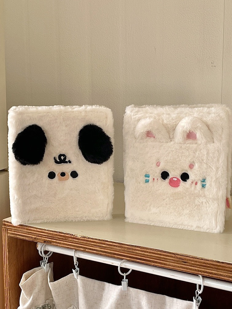 Original Plush Card Album for Dogs, Cats, and Kittens, Four-grid Instant Camera Album Love Bean Special Edition Mini Cards Star Chasing Storage Notebook