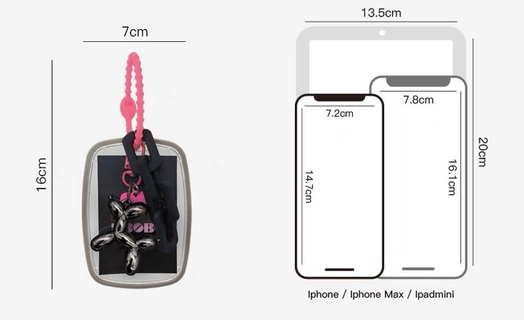 Personalized Card Holder Keychain with Campus Meal Card, Korean Ins Style, Love Idol Photo Display Pendant Keychain