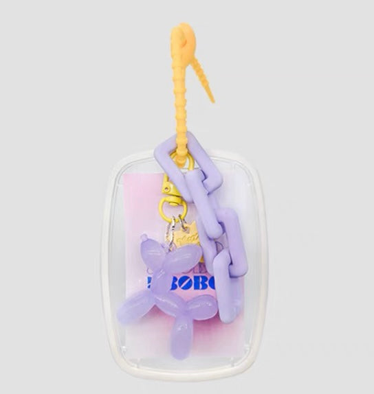 Personalized Card Holder Keychain with Campus Meal Card, Korean Ins Style, Love Idol Photo Display Pendant Keychain