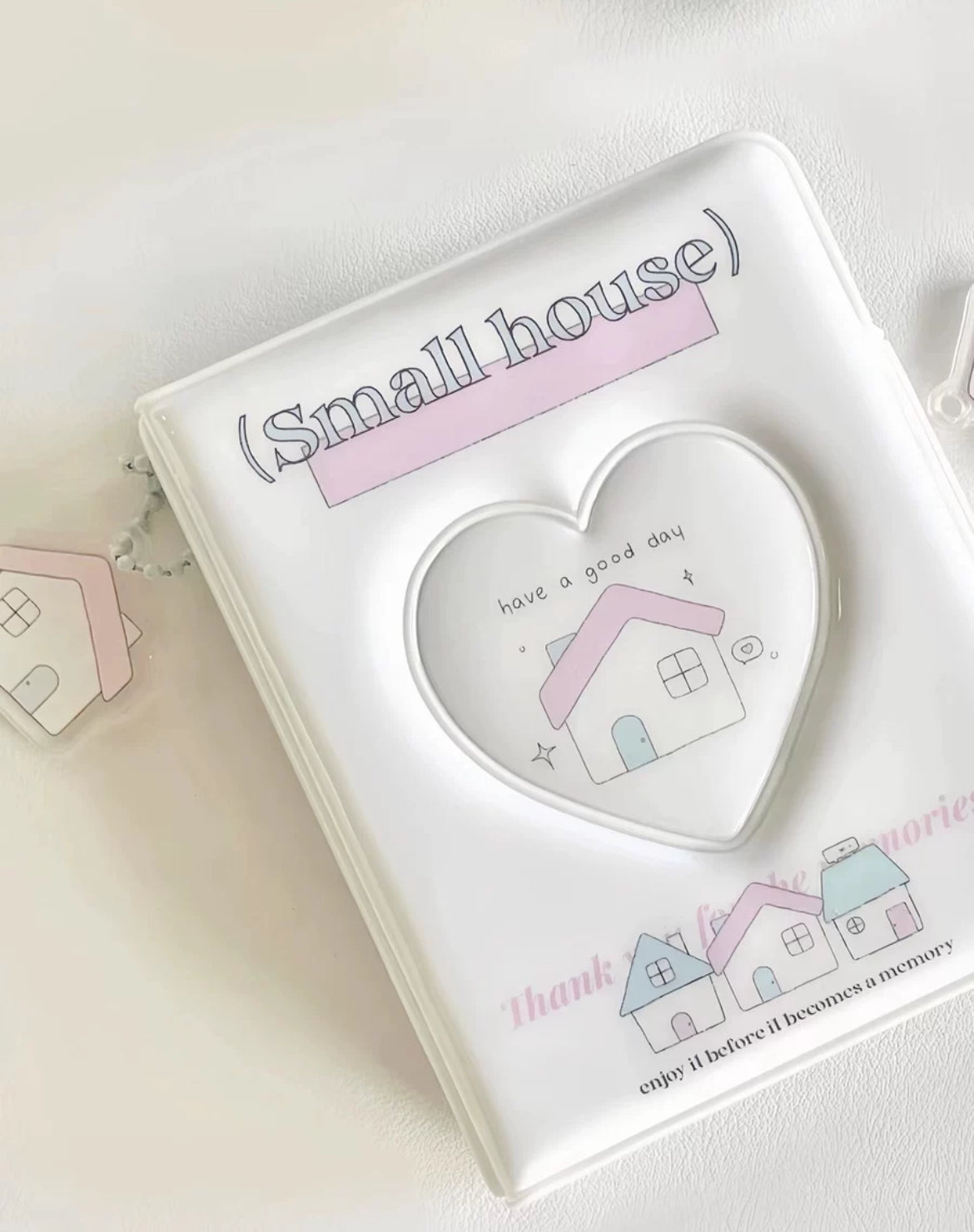 Love pink attributeless card book one-square hollow loose-leaf card bag idol Polaroid 3-inch small card storage book