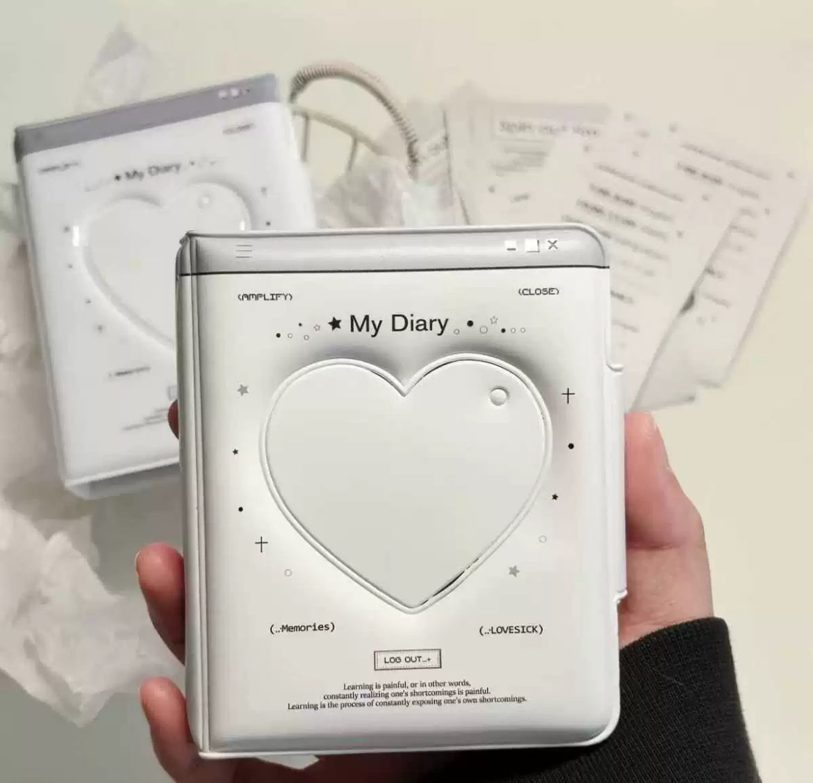 Love rules card holder pvc card book simple and durable small card storage book portable card holder