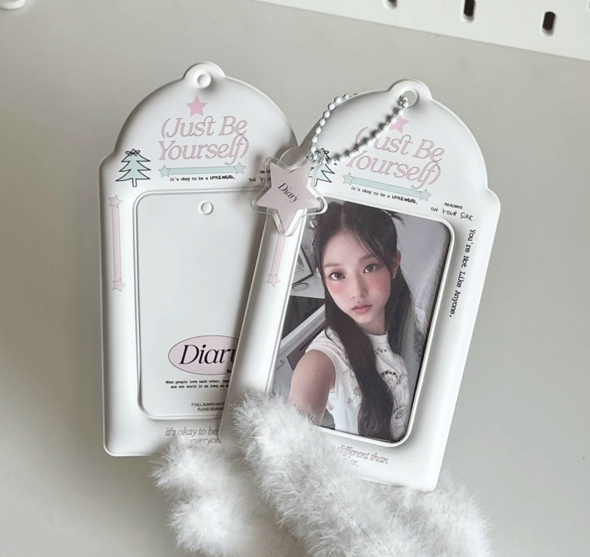 ribbon original Diary card holder matte pvc card holder 3 inch small card storage