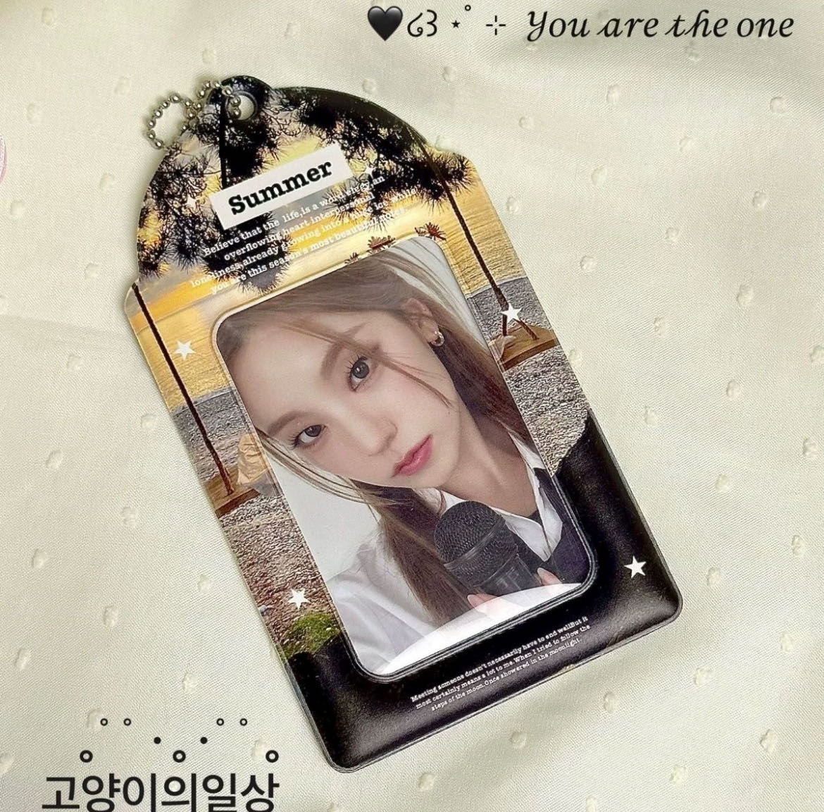Original 3-inch card holder small card cute protective cover campus card meal card holder pendant niche ins