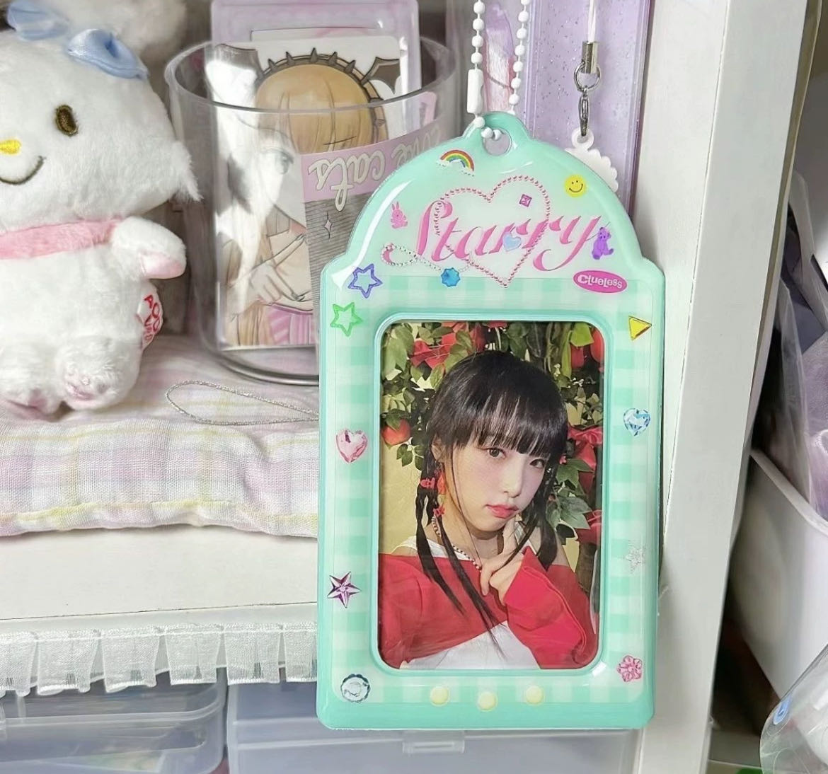 Original 3-inch card holder small card cute protective cover campus card meal card holder pendant niche ins