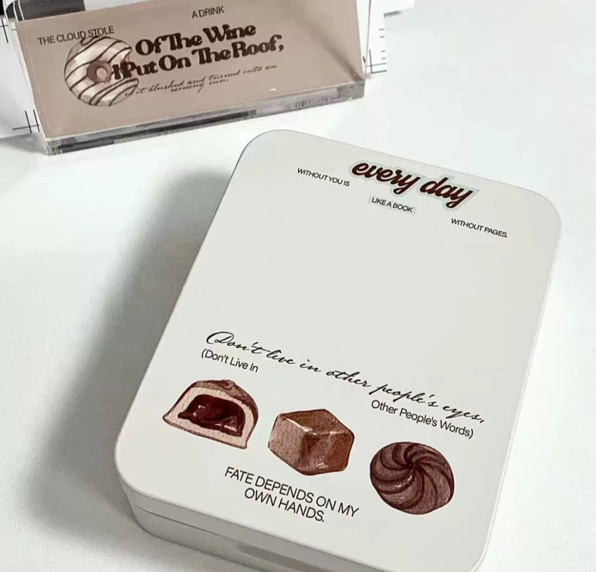 Liuxin Qiao K-power storage box storage small card cute iron box desktop student high value girl box