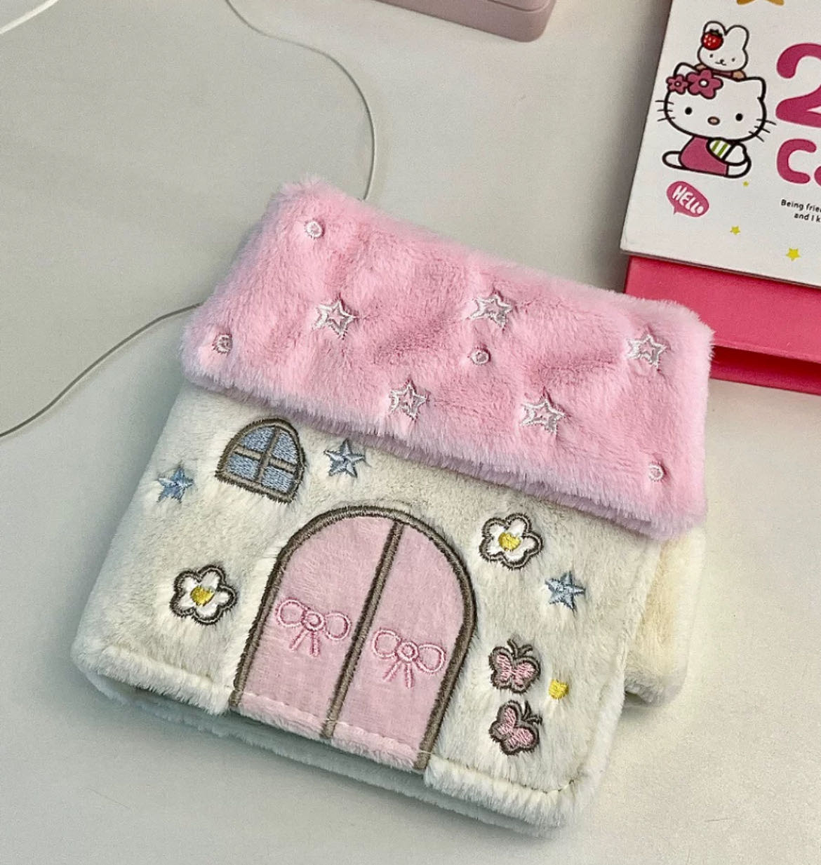 Plush card book one-square Polaroid photo album loose-leaf small card storage idol album star-chasing hut inner page