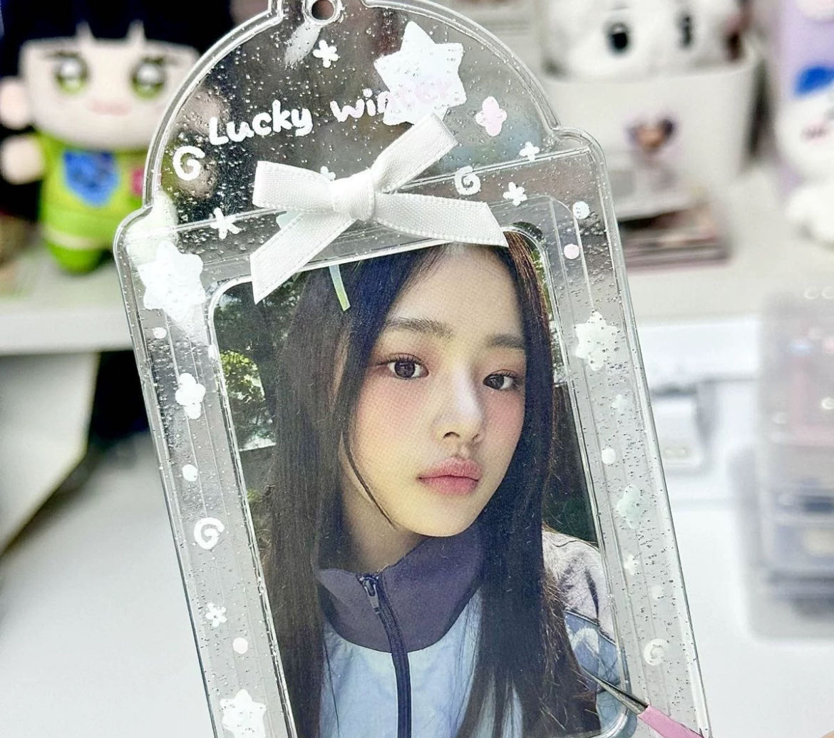 Original 3-inch card holder small card cute protective cover campus card meal card holder pendant niche ins transparent card holder