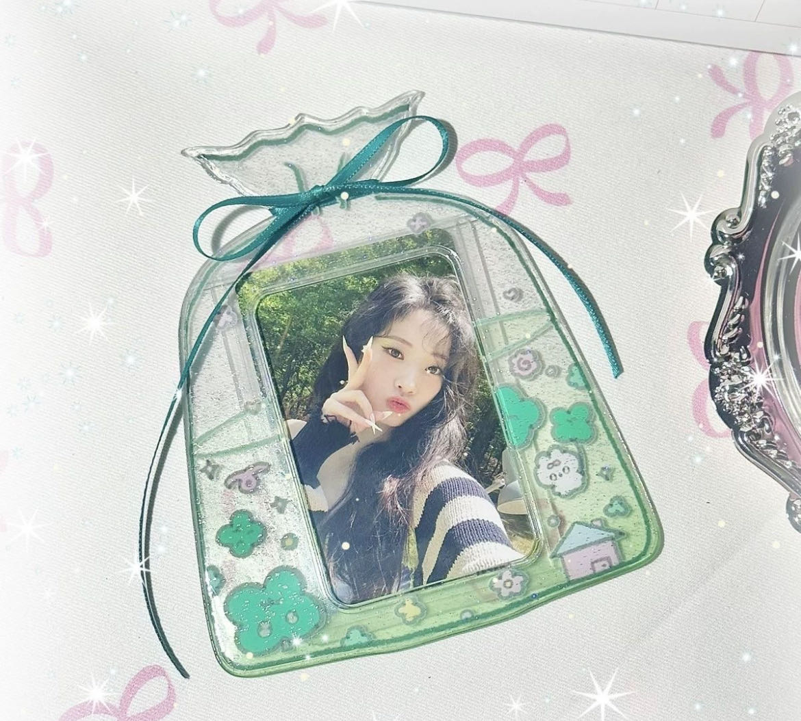 Original 3-inch card holder small card cute protective cover campus card meal card holder pendant niche ins transparent card holder
