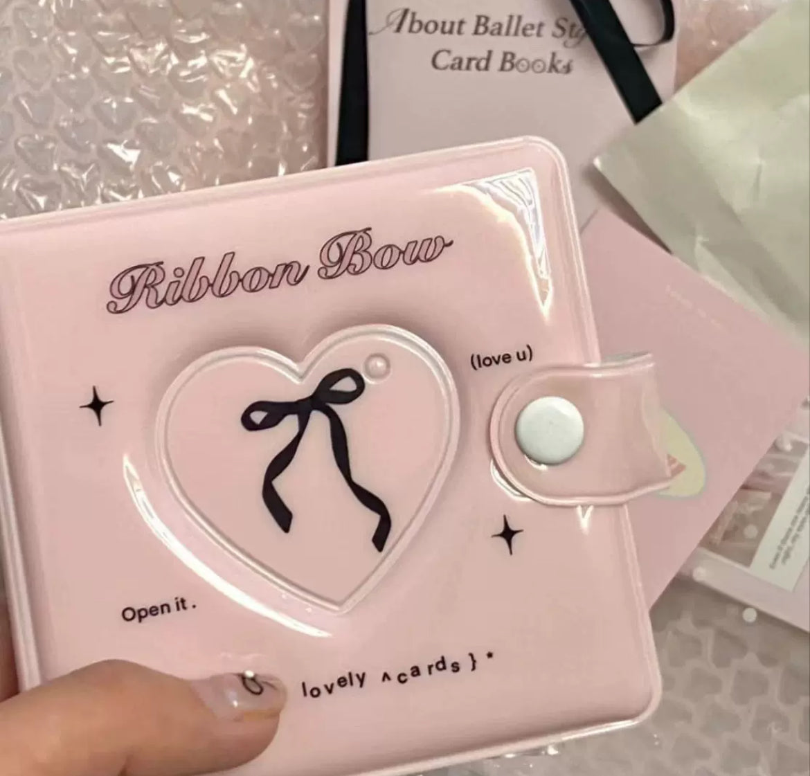 New high-end love card album loose-leaf one-square card bag storage album Polaroid high-value star-chasing three-inch small card