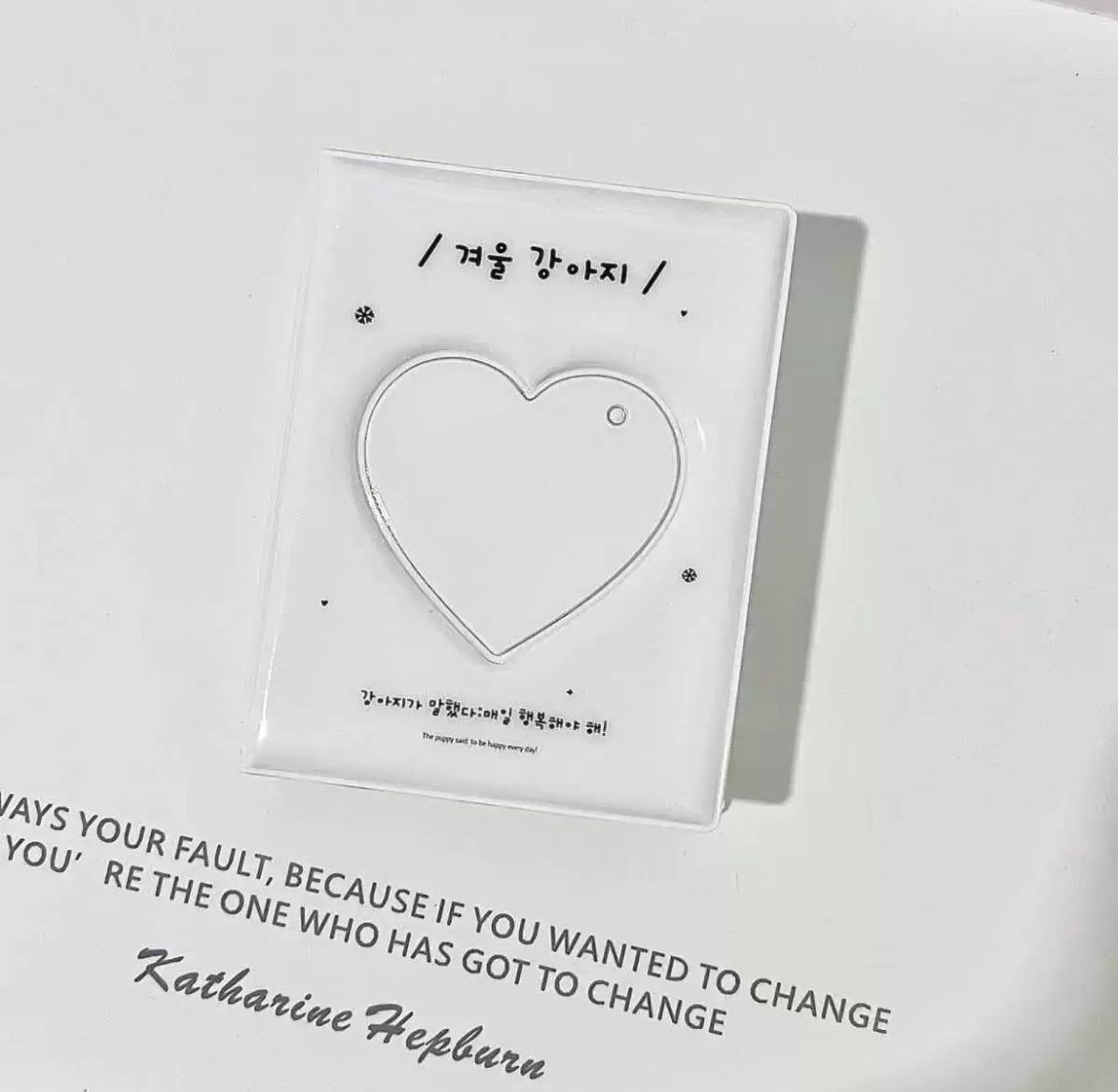 Original winter puppy is series 12*9*4 three-inch envelope card holder hollow love card book