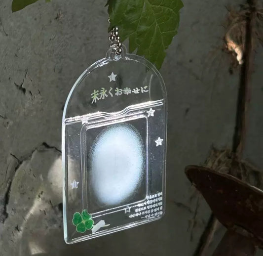 PVC card holder niche star chasing cute 1 inch ID photo campus card holder meal card display pendant