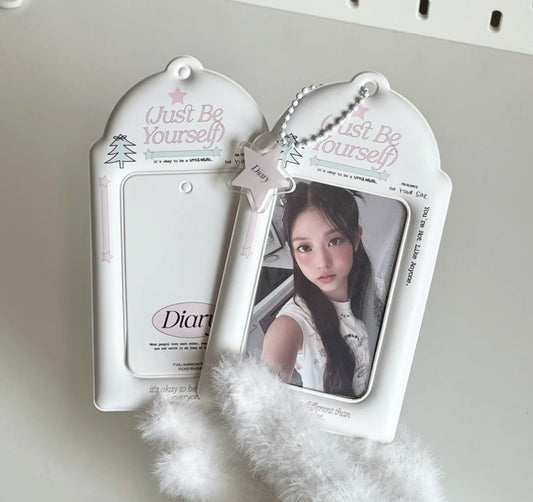 ribbon original Diary card holder matte pvc card holder 3 inch small card storage